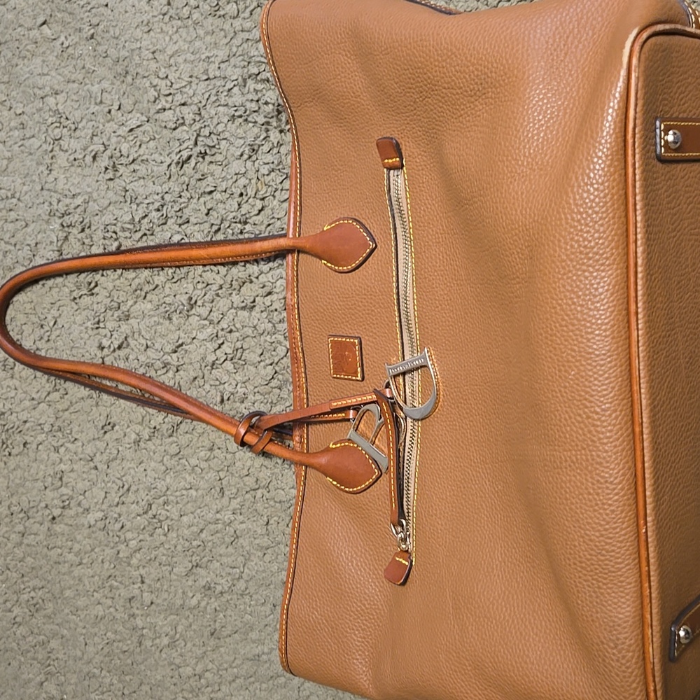 Dooney + Bourke Leather Handle Tote Bag Gold Hardware